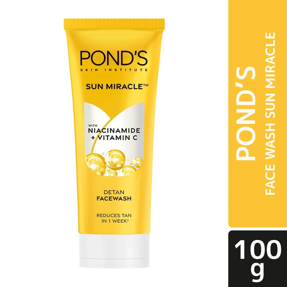 Is your true complexion lost or hidden? Over time dead skin cells accumulate on your skin, hiding your true complexion, making you look dull and dark. New and improved Pond's White Beauty Face Wash. 1st ever facewash with Double Brightening Action to renew your complexion every day. Now get the clinically proven benefits with Pond's. Your complexion is hidden under layers of dead skin cells and pollution. Pond’s White Beauty Face Wash with advanced vitamin B3+ formula will cleanse your skin and gives you spotless glow. It goes deep to clean dead skin cells and uncovers millions of new cells- so that you can get your hidden complexion back. Infused with vitamin B3+, it removes layers of dead skin cells and it strengthens skin's natural renewal process, revealing new bright cells. Renew your complexion with everyday wash. Clinically proven to give you glow from the first wash. Its double brightness action wipes out dead skin cells so that you can say goodbye to skin dullness. This helps bring out the complexion locked inside which shows clearly after every use of Pond's White Beauty Facewash. This is truly your solution to a spot less and glowing skin. Buy now!